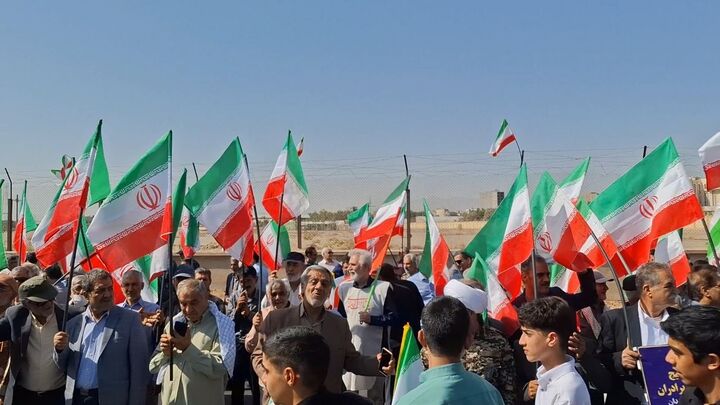 جان‌فدایان کانون‌های فرهنگی هنری مساجد زاهدان در رزمایش اقتدار