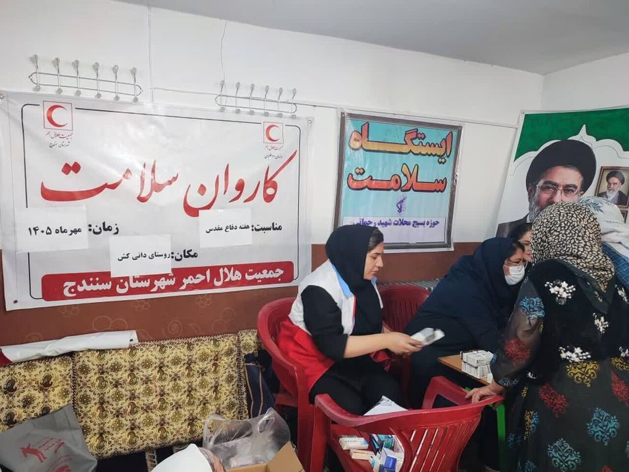 ۵۲۴ نفر در روستاهای کم‌برخوردار کردستان از خدمات کاروان‌های سلامت بهره‌مند شدند