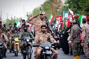 رژه اقتدار «جان‌فدایان ایران» در پایتخت شور و شعور حسینی زنجان