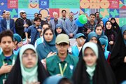 افتتاحیه معنوی جشنواره فیلم‌ کودک در گلزار شهدای اصفهان
