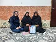 دیدار کادر و اعضای کانون «دختران روح‌الله» با خانواده شهید نوروزی