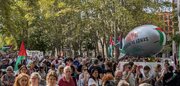 تظاهرات اسپانیایی‌ها در همبستگی با فلسطین