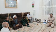 دیدار بچه های مسجدی کاشمر با خانواده چند شهید قوژد