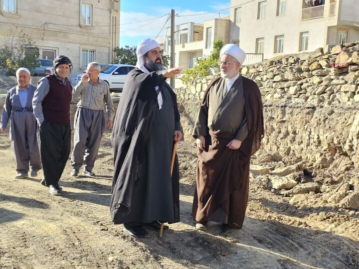 روند بازسازی مسجدالنبی(ص) سنندج بررسی شد