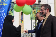 آئین نواختن «زنگ عاطفه ها» در دبیرستان معارف ساری