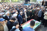 نماز آیت‌الله لائینی بر پیکر شهیدان «قاسمی» و «دست‌گشاده» اقامه شد