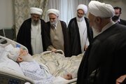 عیادت نمایندگان رهبر معظم انقلاب از آیت‌الله نوری همدانی