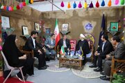 حضور مدیرکل فرهنگ و ارشاد اسلامی و نماینده مجلس خراسان شمالی در غرفه وزارت فرهنگ