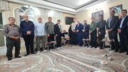 اعضای کانون نشر فرهنگ اسلامی کاشان با خانواده سردار شهید میثم گوهری‌آرانی دیدار کردند