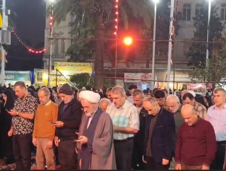نماز استغاثه به امام زمان(عج) در قرار ۲۲۳ رشتوندان و ایستادگی مردم در شب فراق امام غائب