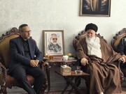 دیدار آیت الله علم الهدی با خانواده سردار شهید ظریفی