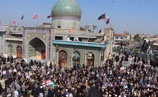 تشییع پیکر آیت الله قربانی در لاهیجان و آستانه اشرفیه