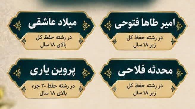 حافظان قرآن کریم آذربایجان‌شرقی بار دیگر خوش درخشیدند