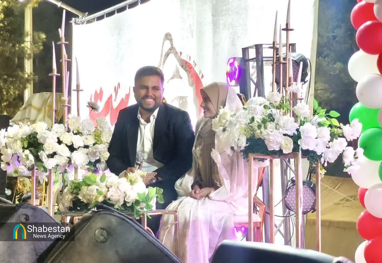 جشن وصال ۱۵ زوج جوان بیرجندی در میدان