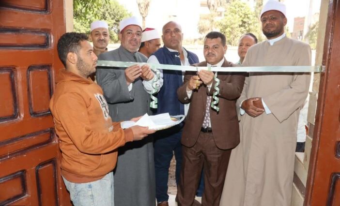 مسجد عزبه اسلام در استان بنی‌سویف مصر پس از مرمت و بازسازی افتتاح شد