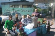ایستگاه صلواتی میلاد حضرت زینب(س) در سرخنکلاته برپا شد