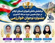 درخشش دانش‌آموزان ایلامی با کسب ۵ مقام دوم کشوری