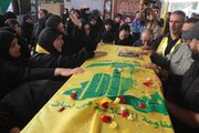 وداع حزب‌الله با شهید «محمد حسین یاسین» در ضاحیه جنوبی بیروت