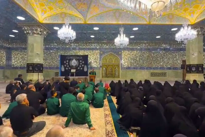کاروان خادمان حرم مطهر فاطمی؛ در مسیر آستان حسینی
