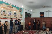 عزاداری نوجوانان آلوستان در سوگ شهادت حضرت زهرا(س)