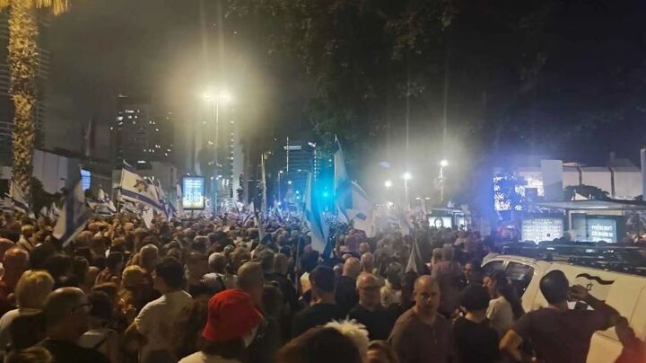 تظاهرات هزاران اسرائیلی علیه نتانیاهو در آستانه انتخابات