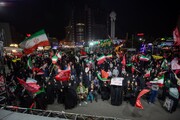 حضور هیئت دانشگاهی کشور یونان در تجمع میدان صادقیه به روایت تصویر
