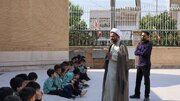 دانش‌آموزان ابتدایی کازرون با مسجد جامع الزهرا(س) آشنا شدند