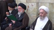 مراسم چهلم آیت الله شبیری زنجانی در مسجد اعظم قم برگزار شد