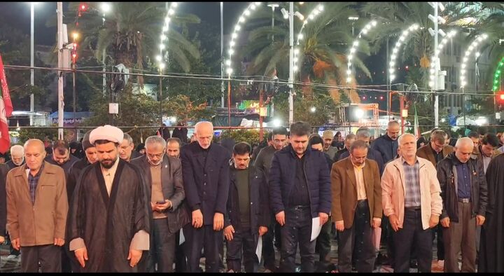 نماز استغاثه در قرار ۲۴۴ رشتوندان / هم‌نوایی با امام زمان(عج) در ایام فاطمیه
