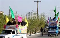 حضور کاروان‌های شادی در سطح شهر یزد به مناسبت عید غدیر