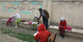 ارائه آموزش به دانش آموزان مناطق محروم فارس توسط دانشجو معلمان بسیجی در نوروز