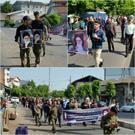 مراسم عزا و دسته گردانی سالروز رحلت امام خمینی(ره) در سنگر برگزار شد