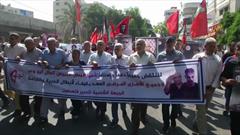 تظاهرات مردم غزه برای آزادی اسرای فلسطینی
