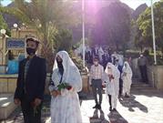 پیوند فاطمی برای ۷۰ زوج کرمانی در گلزار شهدای کرمان برگزار شد