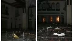 بانگ اذان از مسجد«محمد امین» بیروت بر تلی از خاک