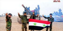 ارتش سوریه با پیروزی های خود استکبار آمریکا را از بین برد