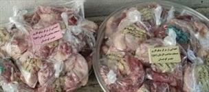 توزیع ۹۰ بسته گوشت قربانی بین خانواده های نیازمند گوجانی