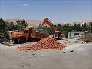ساخت و ساز غیرمجاز در حریم حوضخانه تاریخی شاه‌درویش مهاباد تخریب شد