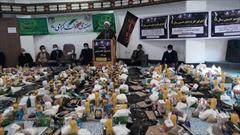 توزیع ۳۰۰ بسته با هزینه ۵۰ میلیون تومانی سهم اوقاف گلوگاه در شمیم حسینی