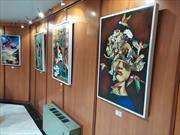 آثار هنرمند جهرمی در نمایشگاه «تهران از منظر هنرمندان» به نمایش در آمد