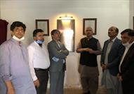 دیدار رئیس خانه فرهنگ لاهور از محل یادبود علامه اقبال لاهوری در دانشگاه جی سی