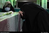 مراسم وداع با پیکرهای مطهر شهدای گمنام در حسینیه ثارالله