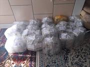 تهیه و توزیع ۲۰۰ بسته معیشتی بین نیازمندان توسط کانون نیکان روستای مارکده