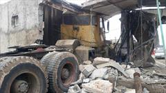 کامیون موجب تخریب یک باب مغازه در روستای تپراق کندی شد