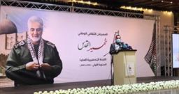 اظهارات رهبران فلسطینی در مورد شهید سلیمانی در مراسم شهید قدس