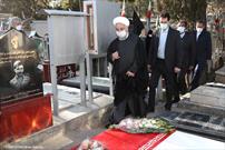 حضور رییس جمهور و اعضای هیات دولت در مزار شهیدان انقلاب اسلامی