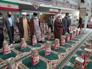 ۳۰۰ بسته غذایی توسط خیرین مسجد صاحب الزمان(عج) شهر آشخانه توزیع شد