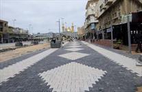 سنگفرش کردن فضای صحن الساقی در چارچوب طرح توسعه آستان مقدس عباسی