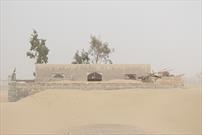 جدال مردم سیستان و بلوچستان با توفان گرد و خاک/ سرعت توفان ۱۱۰ کیلومتر در ساعت