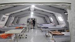 بیمارستان صحرایی ویژه بیماران کرونایی در قزوین راه اندازی شد